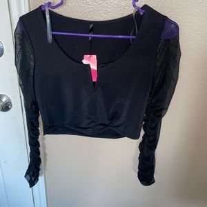 Cute black top!